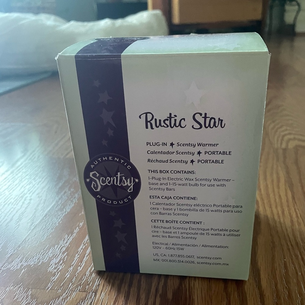 NIB Scentsy Plug-in Warmer | Never used box included | Portable | Rustic Star ⭐️ - Picture 5 of 11
